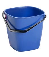 Hink fyrkantig 9,5 liter Blå