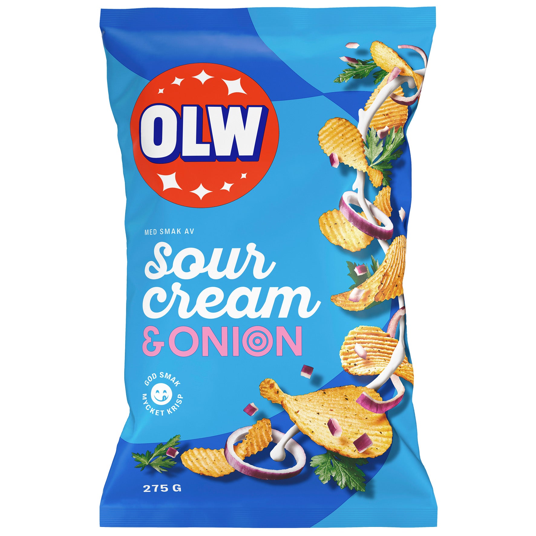 Chips OLW Sourcream & Onion 18x275 g
