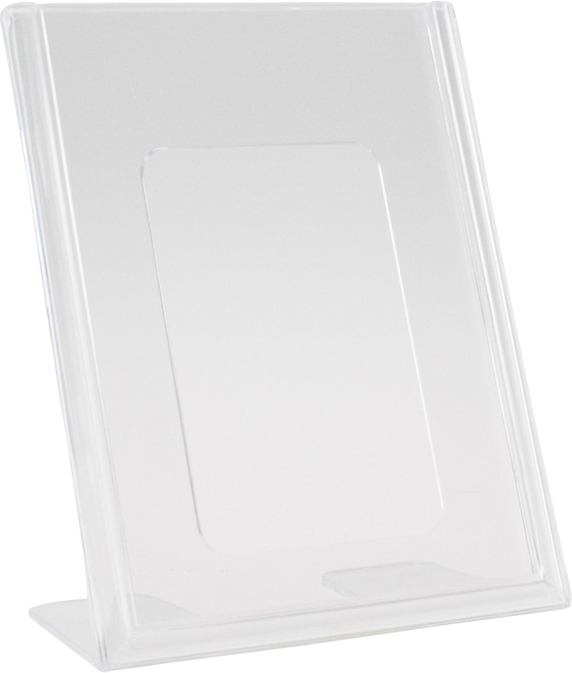 Skyltställ A7 L-fot transparent