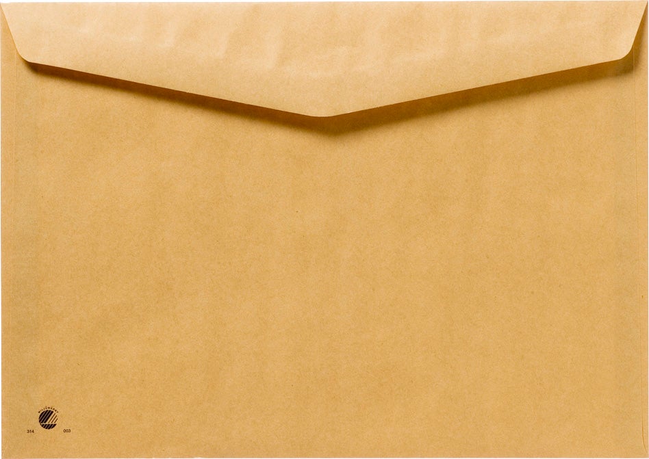 Kuvert fukthäftande bruna