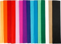 Kräppapper 50 cm 2,5 m sorterade färger 15/fp