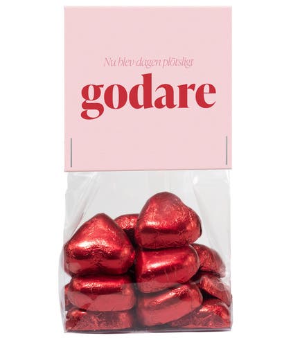 Chokladhjärtan röda Goody