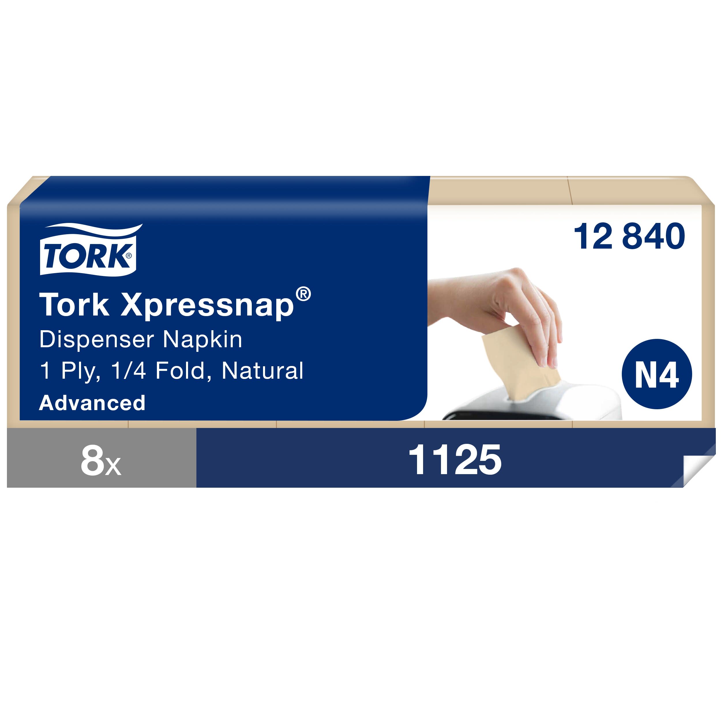 Dispenserservett Tork Xpressnap® N4 9000/kartong natur