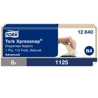 Dispenserservett Tork Xpressnap® N4 9000/kartong natur