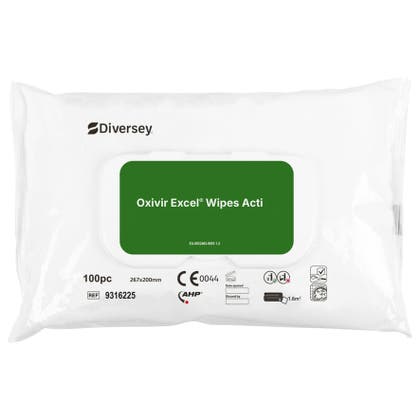 Rengörings- & Desinfektionsmedel OXIVIR Excel Wipes 100 st/fp