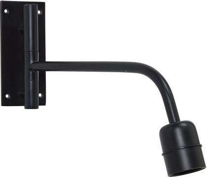 Vägglampa Base mattsvart 65 x 140 mm