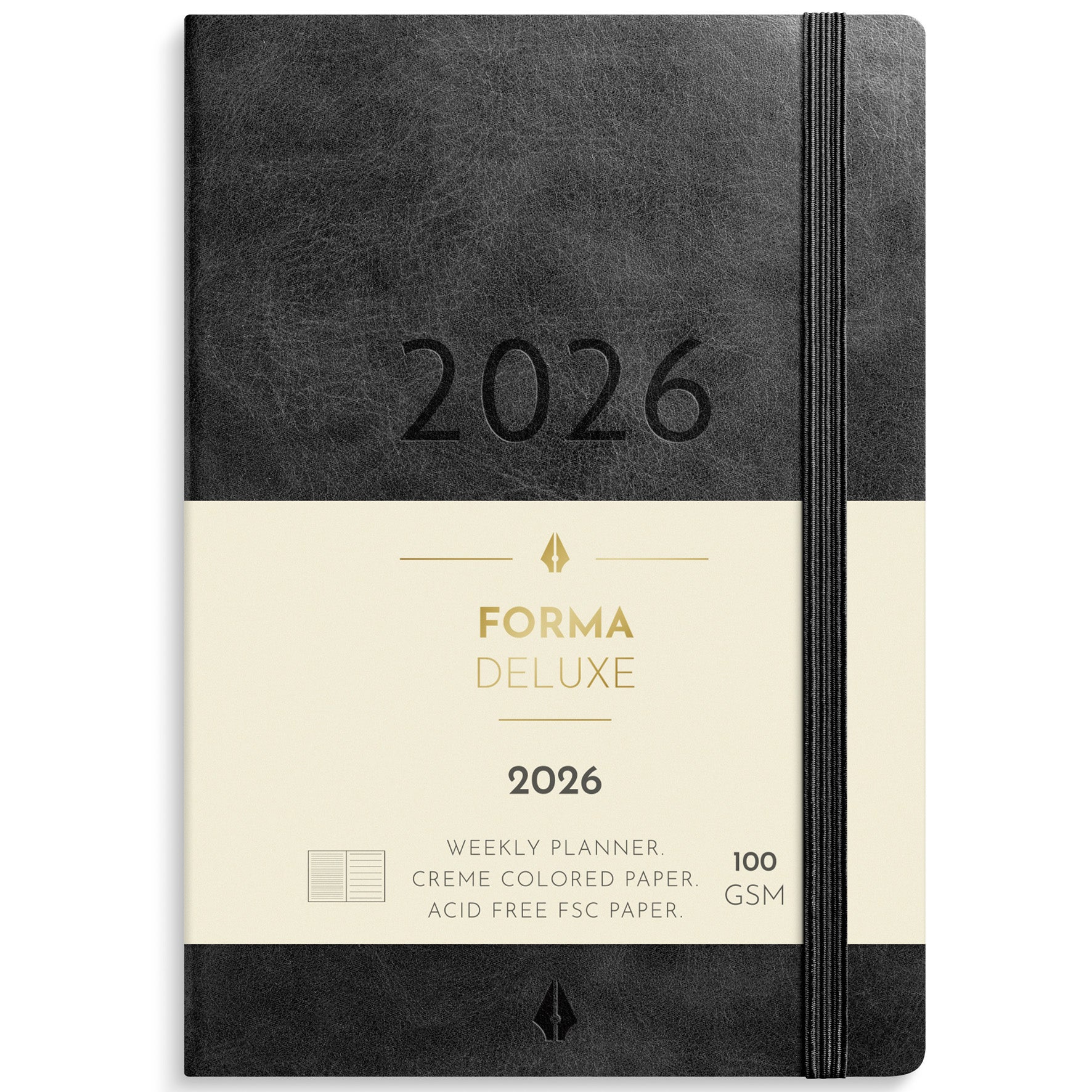 Kalender Forma Deluxe 2026 svart