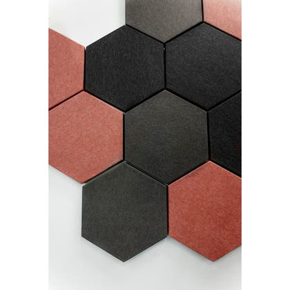 Ljudabsorbent Clean 6-kantig