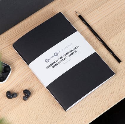 Anteckningsbok Bigso grå 2-pack Flera varianter