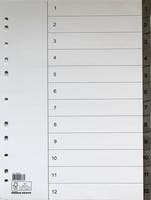 Register flikförstärkt A4 1-12