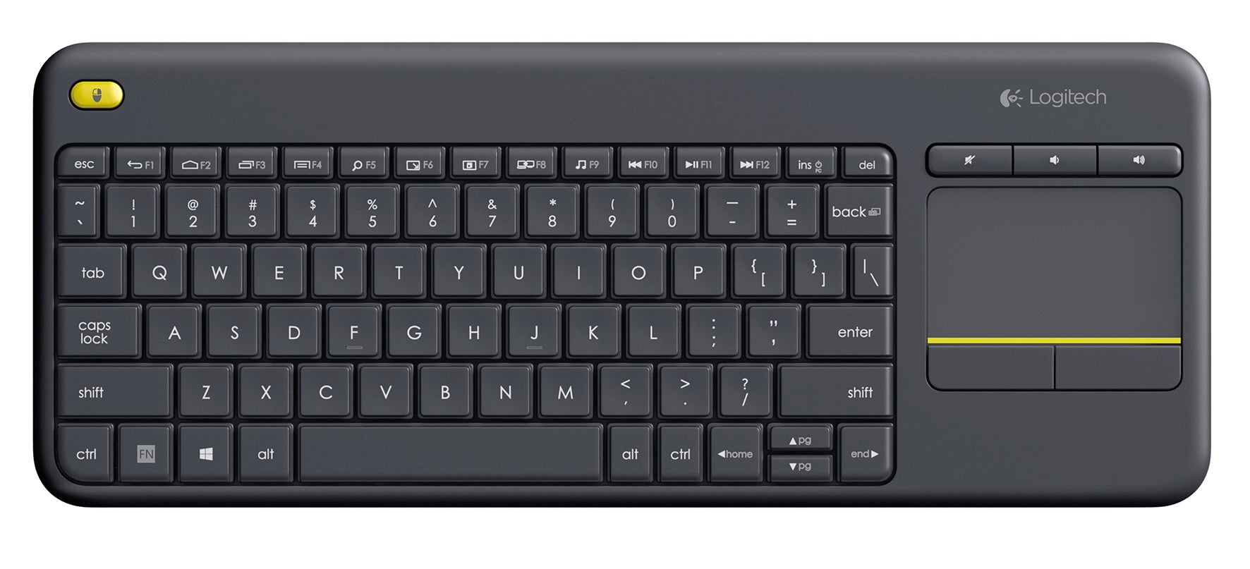 Tangentbord Logitech K400 Plus Svart