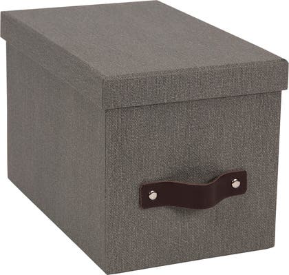 Förvaringsbox Kristina canvas grå