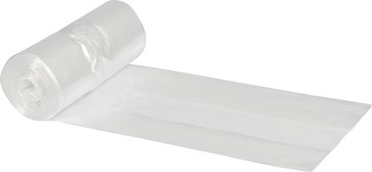 Avfallspåse/papperskorg 60 x 60 cm 40 liter transparent 50 st/rulle