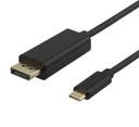 Kabel USB-C till DisplayPort 2 m svart
