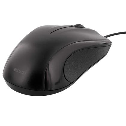 Datormus trådad 3 knappar Deltaco