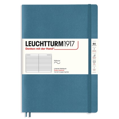 Anteckningsbok B5 soft linjerad Stone Blue