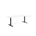 Skrivbord Höger 800 x 2000 mm Vit/Svart