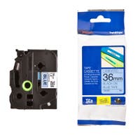 Märkband TZe561 36 mm svart/blå