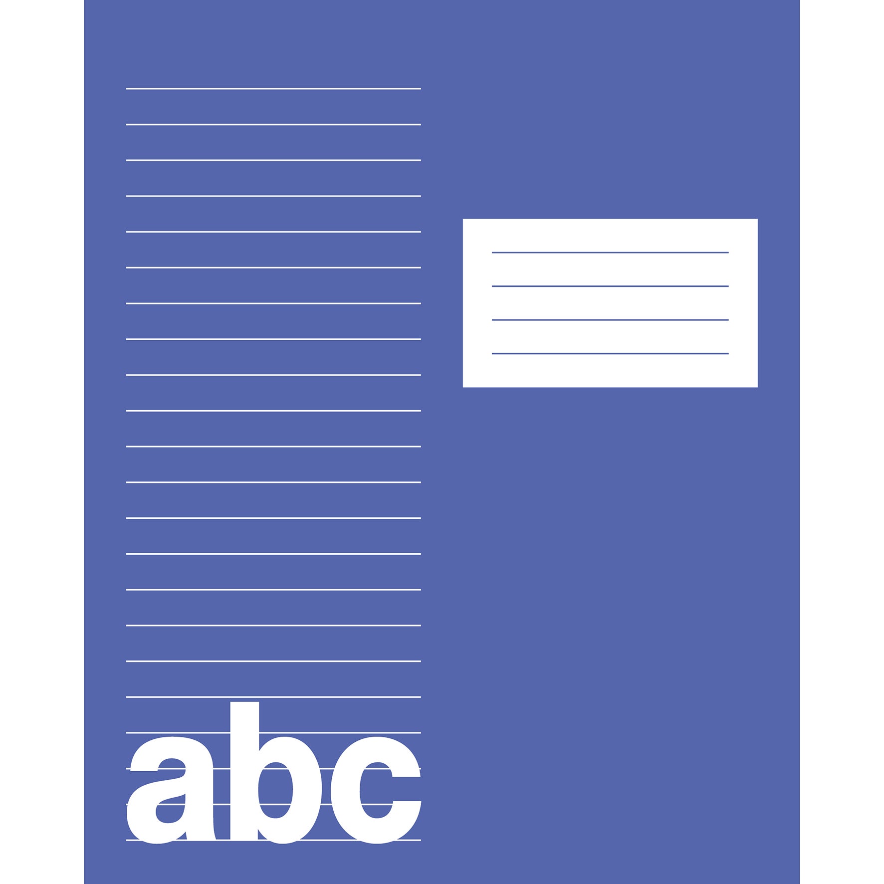 Skrivhäfte 17x21cm linjerat 8,5mm