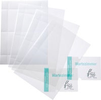 Insticksark Dörr-/Väggskylt Crystal Sign A6 148x105 mm