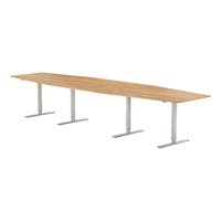 Konferensbord 4200 x 1200 mm Ek/Silver