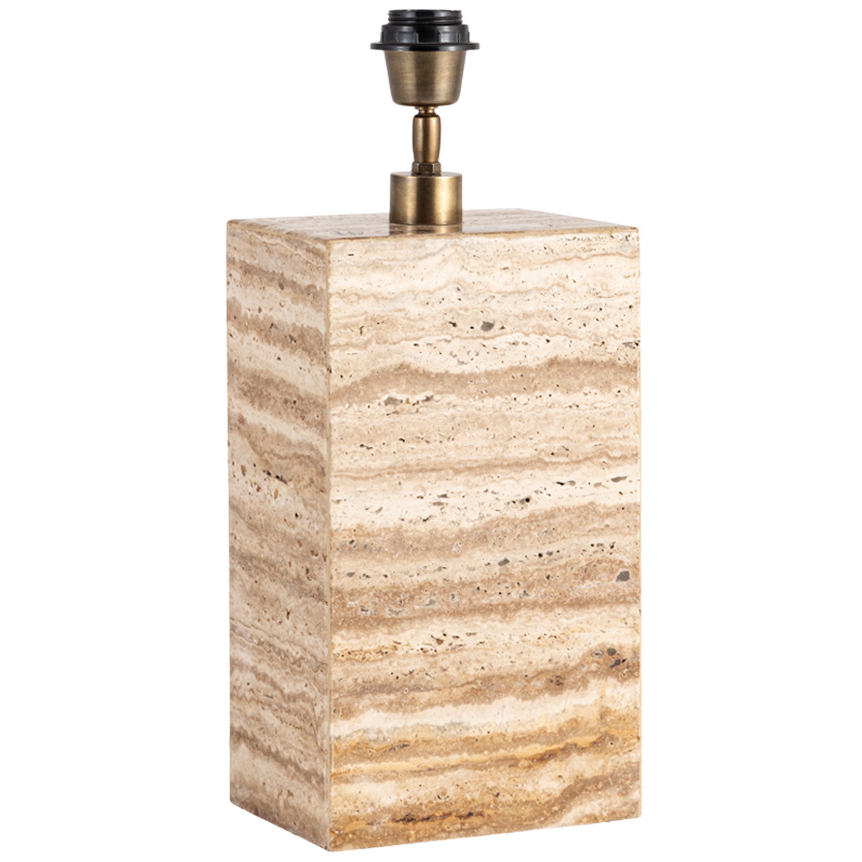 Bordslampfot Zenith H34 travertin beige