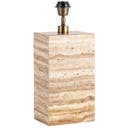 Bordslampfot Zenith H34 travertin beige