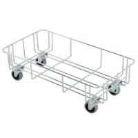 Trådvagn för sopkärl 60 liter zink