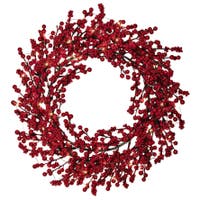Krans Rosso Ø40 cm röd