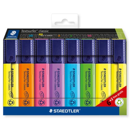 Överstrykningspennor Staedtler 364 - Textsurfer Classic 8/fp