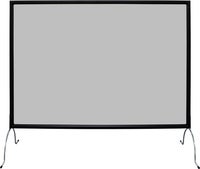 Skärm enkel båge fot 50 x 70 cm grå