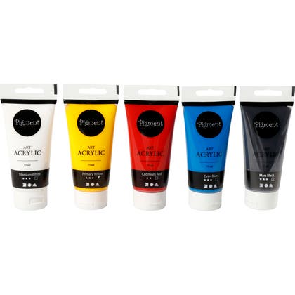 Akrylfärg Pigment 5x75ml