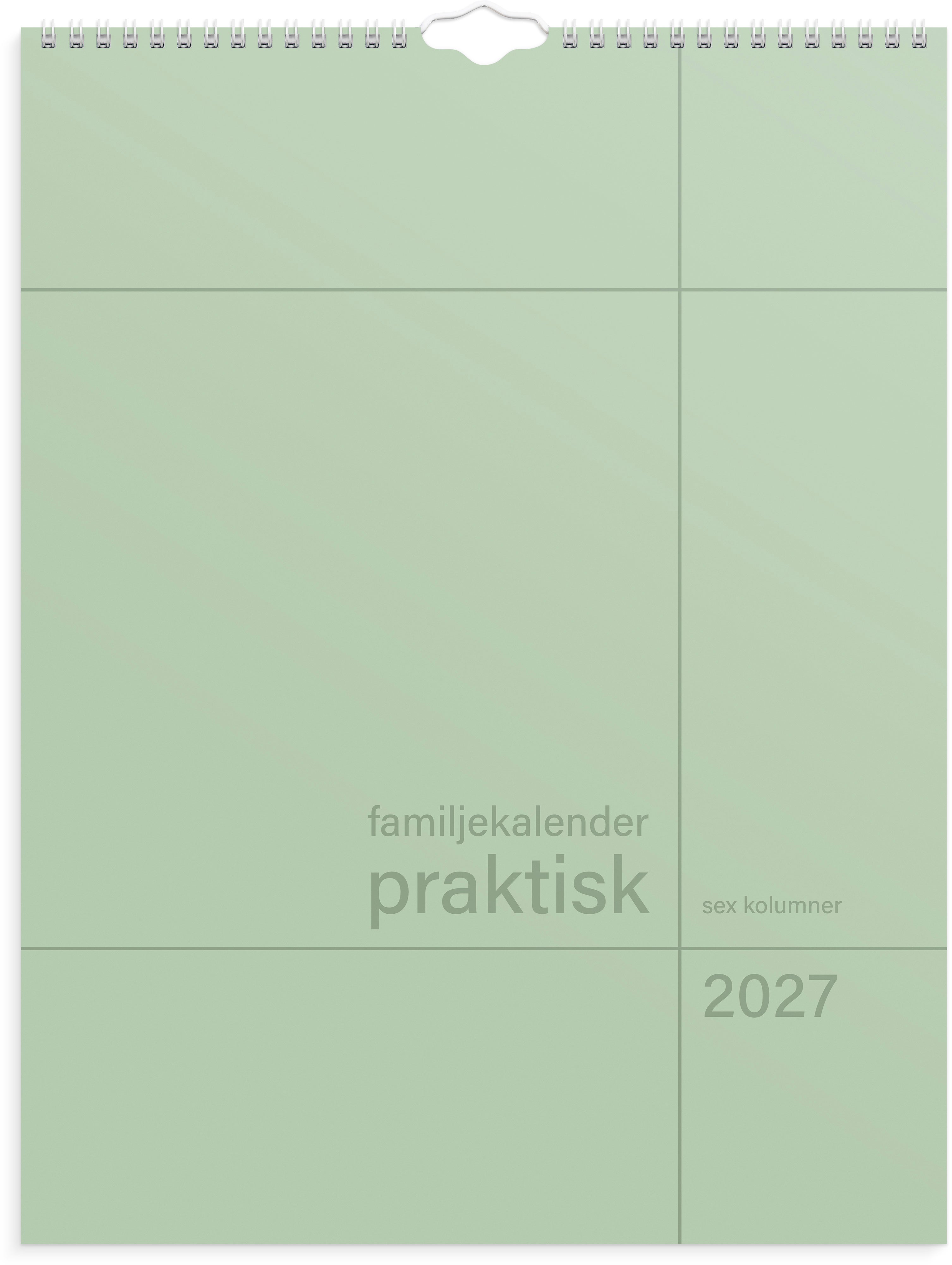 Familjekalender Praktisk 2027 Burde