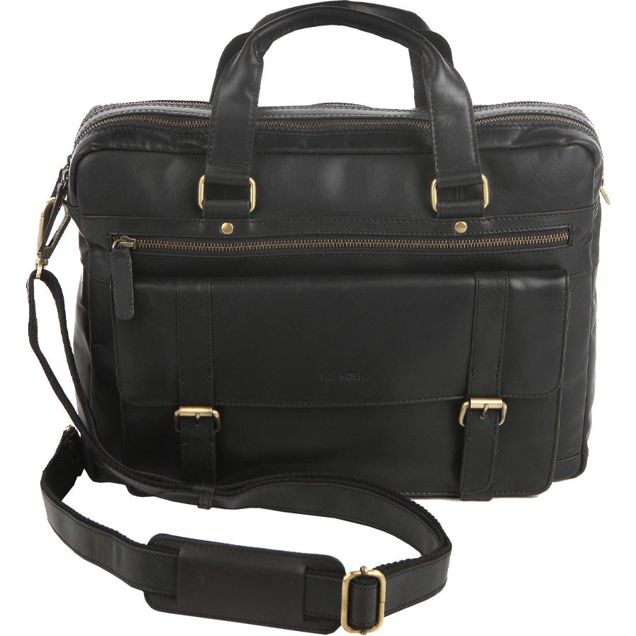 Datorväska skinn 14" Svart