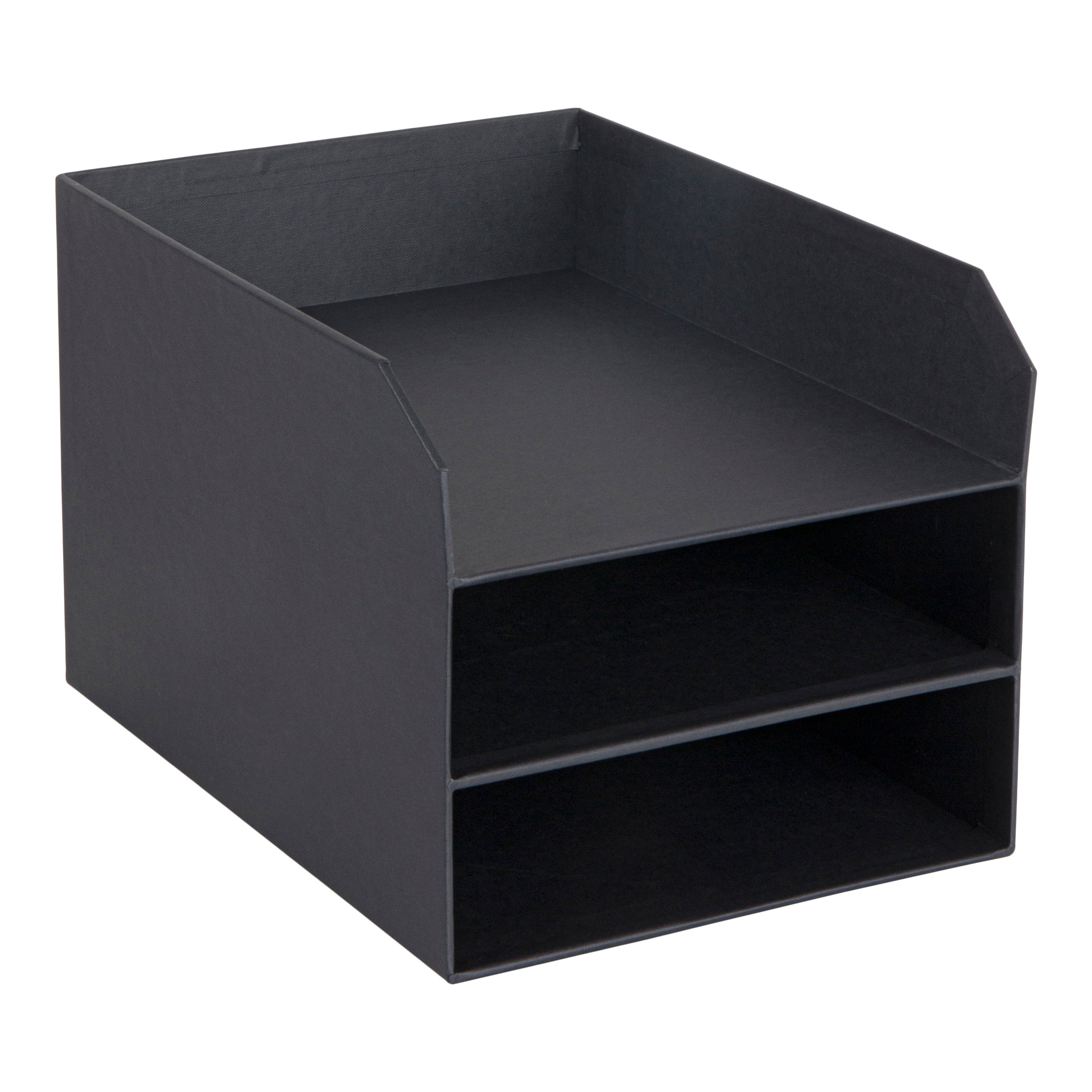 Brevkorg Bigso Tray 3-fack grå