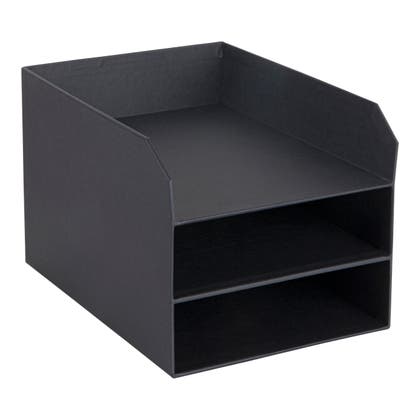 Brevkorg Bigso Tray 3-fack grå