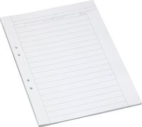 Provskrivningsblad A3 linjerad 14,5mm 250t/fp