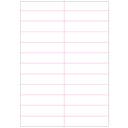 Hyllkantsetikett 104x25 mm på A4-ark