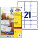 Etikett LR7160 63,5x38,1mm 2100/fp