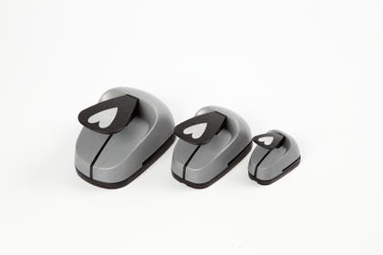 Pappersstans hjärta eller stjärna 3-pack