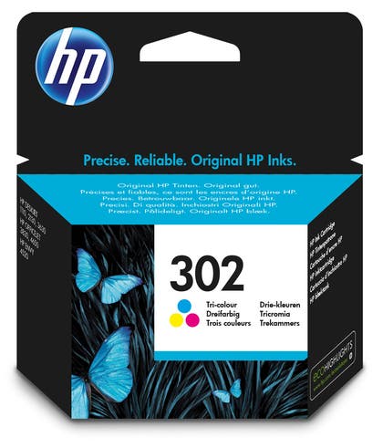 Bläckpatron HP 302 3-färg 150 sidor