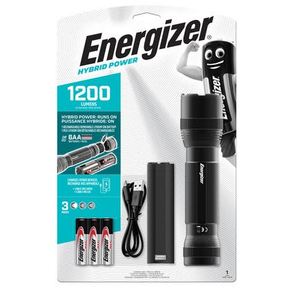 Ficklampa hybrid uppladdningsbar Energizer