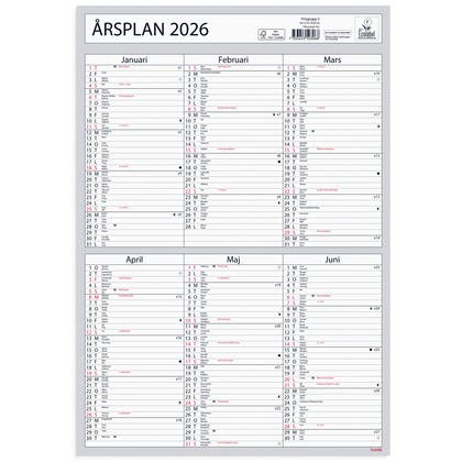 Väggkalender Årsplan 2026