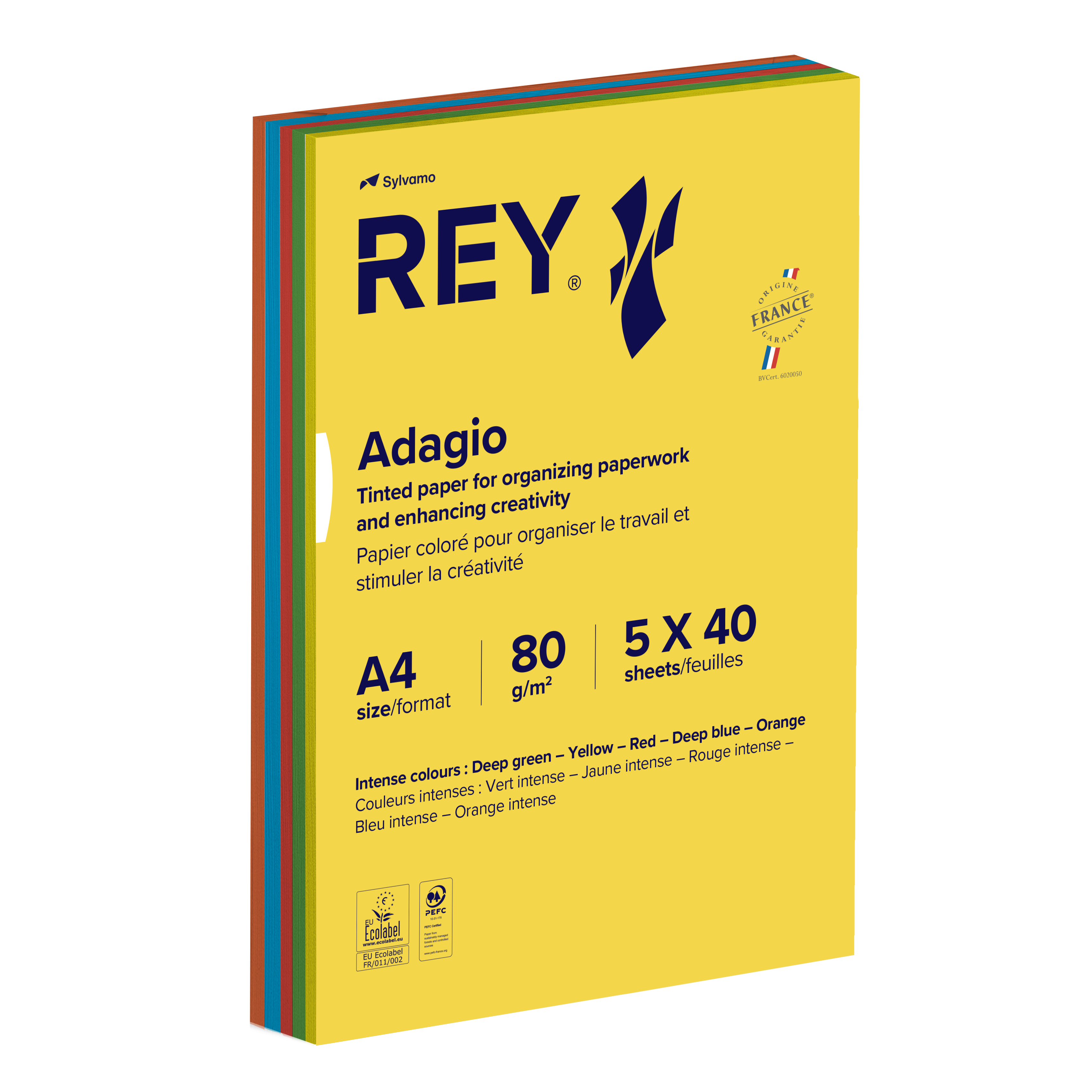 Färgat kopieringspapper A4 80g sort.färg 200/fp