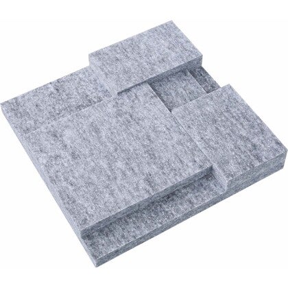 Väggpanel Nivå akustik 4-pack grå