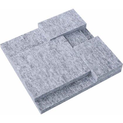 Väggpanel Nivå akustik 4-pack grå