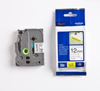 Märkband TZeS231 12mm sva/vit