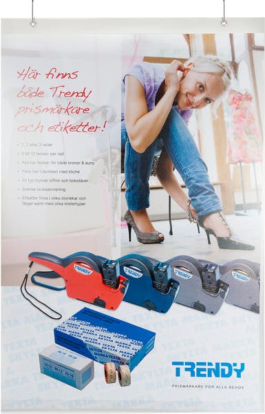 Plastficka frihängande 70 x 100 cm transparent