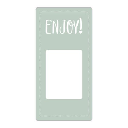 Etikett Enjoy / Have a nice day! 50 x 100 mm 500 st/fp