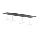 Konferensbord 4200 x 1200 mm Mörk ask/Vit
